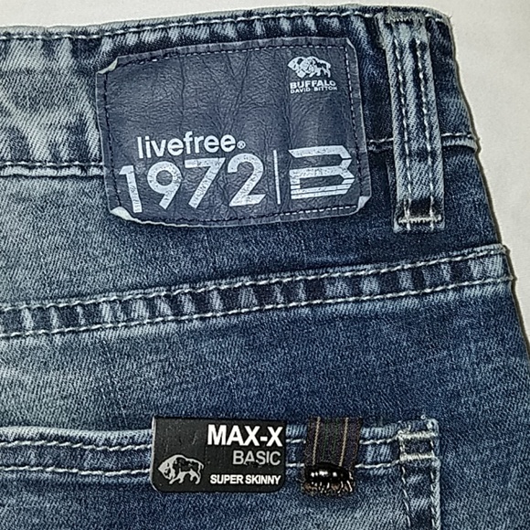 Buffalo Max-X Basic Super Skinny 34/32 blue jeans - Picture 2 of 6